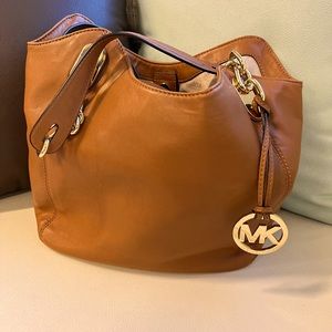 Michael Kors small brown leather bag